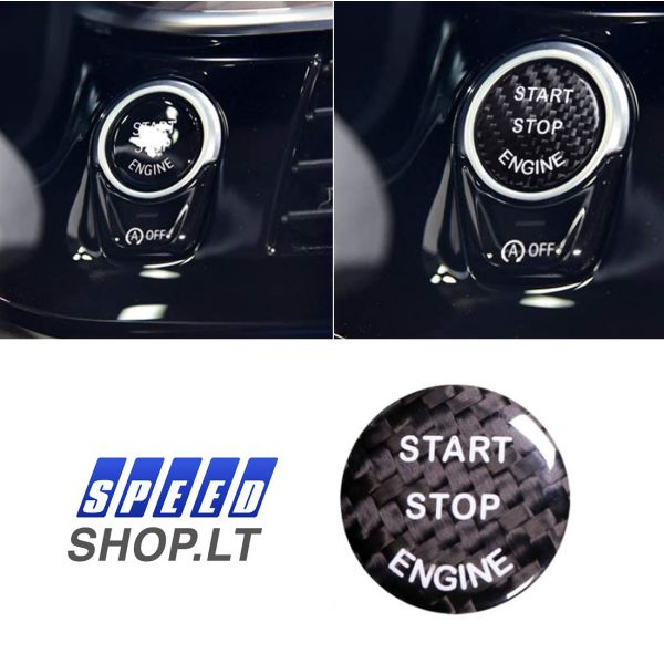 BMW START STOP Carbon mygtukas